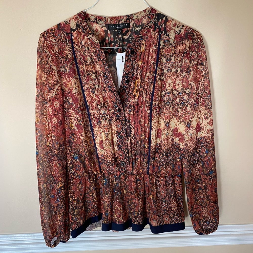 Sanctuary long sleeve blouse